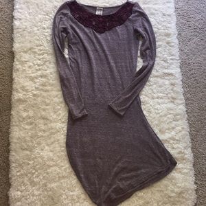 Free People brown marbled bodycon dress